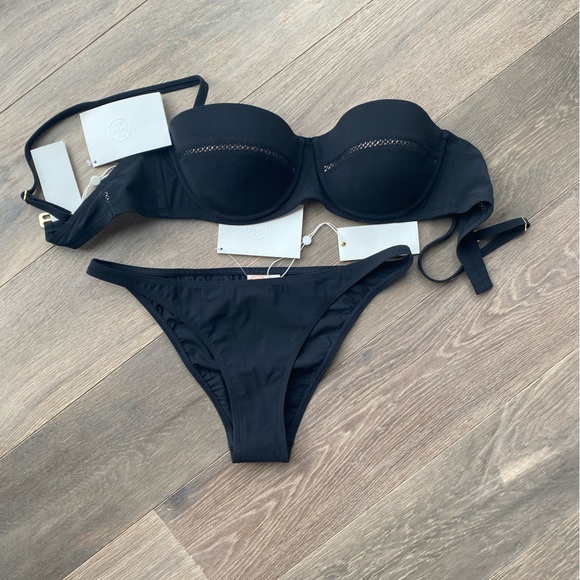 Tory Burch Other - Tory Burch Black Swimsuit Set